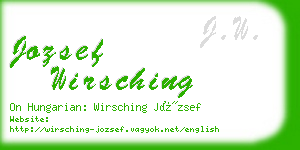 jozsef wirsching business card